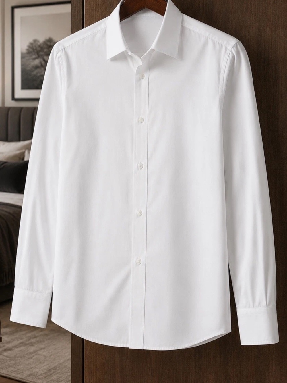 EUC Dior Mens White Dress Shirt Sz 37 US 14.5 French Cuffs Made Italy